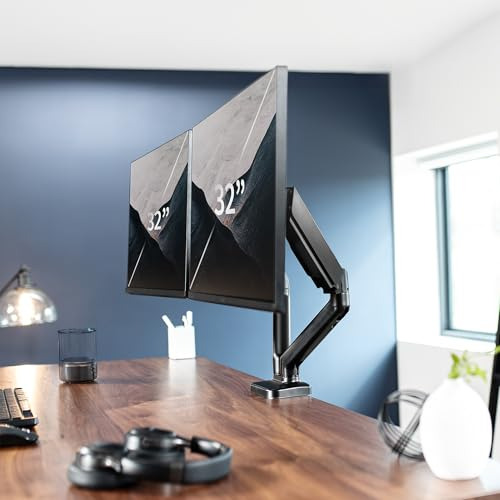 Soporte De Escritorio Para Dos Monitores De Hasta 32 Pulgada
