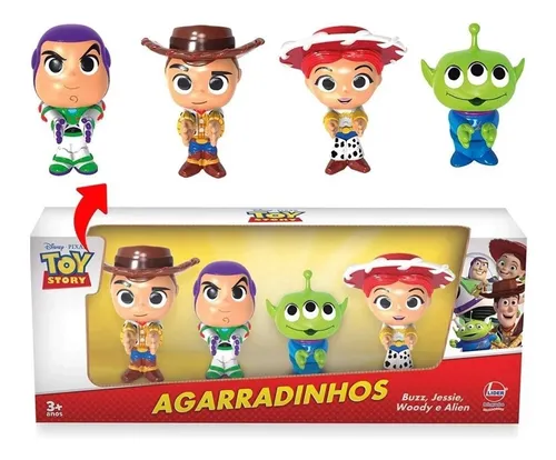 Coleção Toy Story 4 Agarradinhos Woody, Buzz, Jessie E Alien