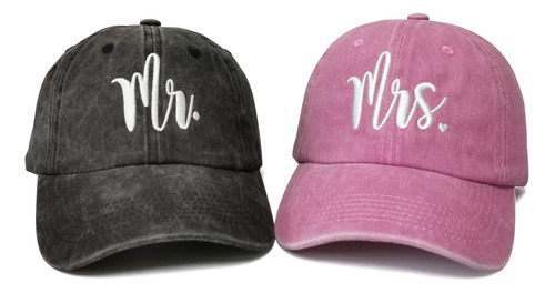 Sombreros Mr & Mrs Para Parejas, Gorras De Béisbol Bordadas 