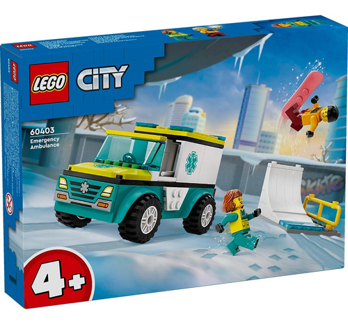 Lego City Ambulancia De Emergencias Y Chico De snowboard