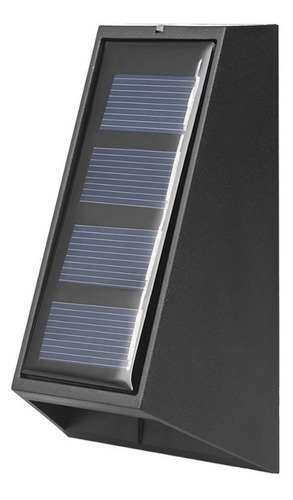 Foco Led Panel Solar Rgb Lampara Luz Exterior Pared