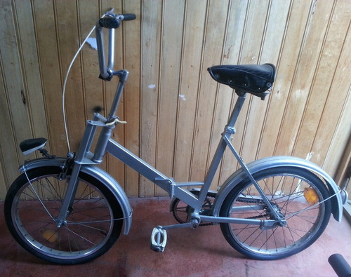 Antigua Bicicleta Alemana Lizenz Pletscher Plegable Aro 20