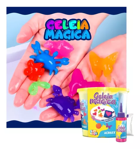 Divertido kit de cubos de gelatina mágica, 4 colores de primera calidad