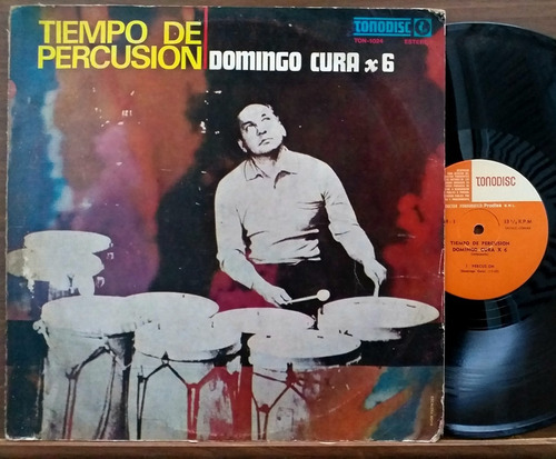 Domingo Cura X 6 - Tiempo De Percusión - Lp 1971 Folklore