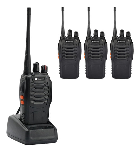 4 Radios Walkie Talkie Largo Alcance 16 Canales 400-470mhz
