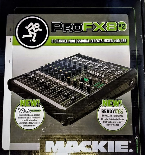 Mackie Profx8v2 Consola 4 Canales Mono + 2 Stereo Usb Mixer