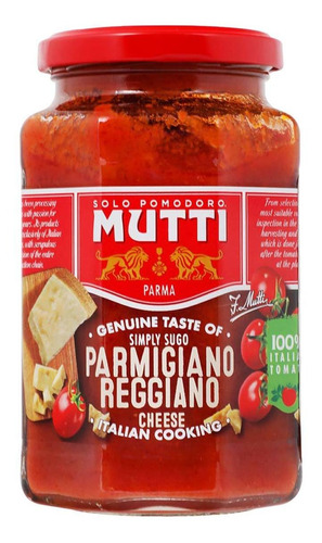 Salsa De Tomate Marinter Mutti Con Queso 400g