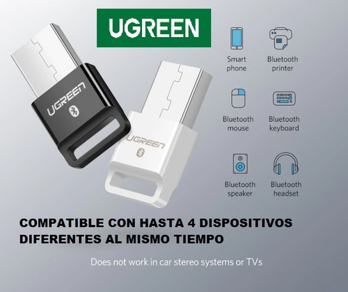 Ugreen Adaptador Usb Bluetooth 4,0 Pc Auricular Audio Música
