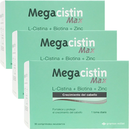 Megacistin Max 90 Comprimidos Anti Caida Cabello Original