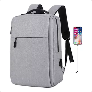 Mochila Masculina Notebook Reforçada Usb Resistente A Água