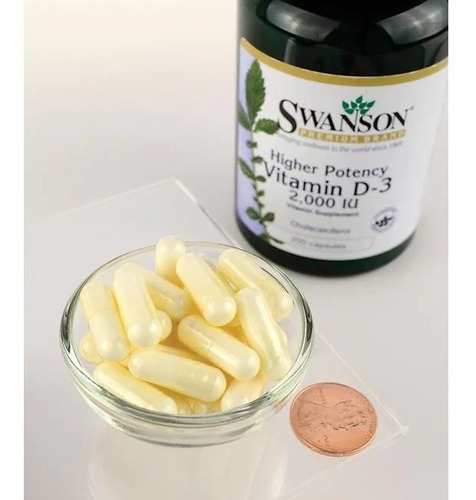 Vitamina D3 5000ui Potencia Max 250 Softgels Swanson
