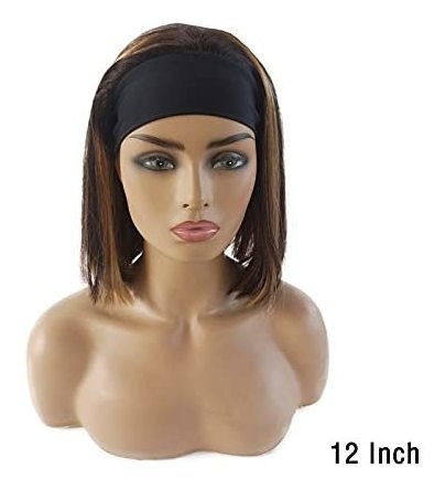 Imagen 3 de 6 de Altavoz Bob Headband Wig De Pelo Humano Para Mujeres Negras