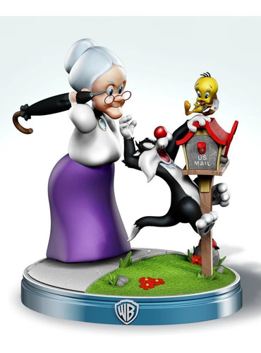 Silvestre, Tweetie Y Abuela - Archivo Stl Impresion 3d Dic21