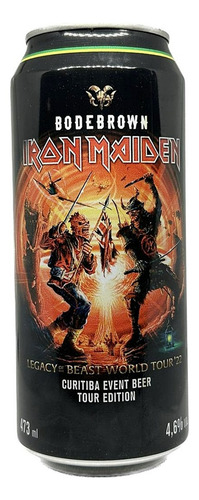 Cerveja Legacy Iron Maiden Bodebrown 473ml Tour Brasil 2022