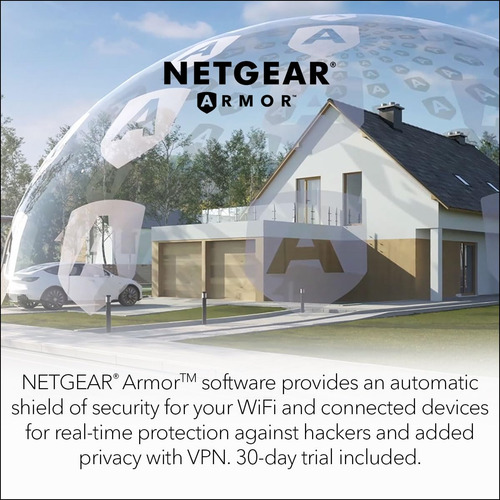 Netgear Orbi Wifi 6 Router Con Módem De Cable Integrado Docsis 3.1 (cbr750) Enrutador De Módem De Cable | Cubre Hasta 2.500 Pies Cuadrados. 40+ Dispositivos | Ax4200 (hasta 4.2 Gbps)