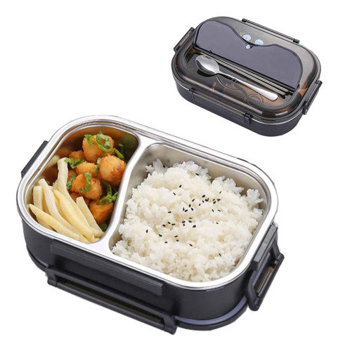 Bento Térmico De Acero Inoxidable Hermético Y Apto Para Alim