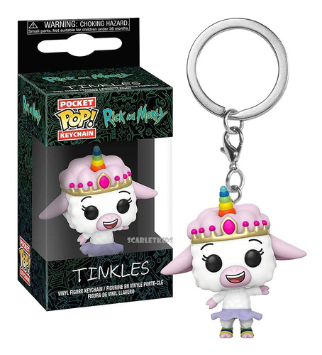 Llavero Funko Pop Rick And Morty Tinkles Keychain Scarlet