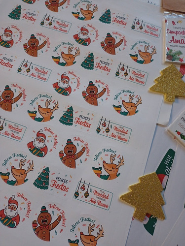 Stickers + Tags + Arbolitos Navideños Promo Packaging