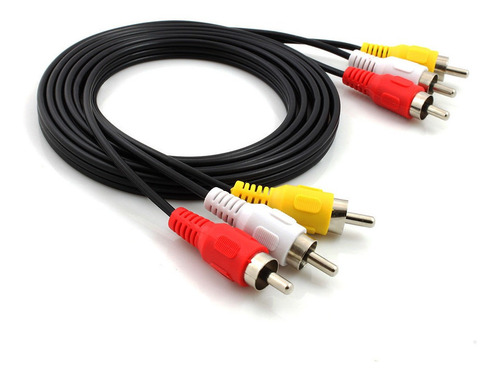 Imagen 1 de 8 de Cable Audio Video Family Game 3 Rca A 3 Rca Macho Estereo Tv