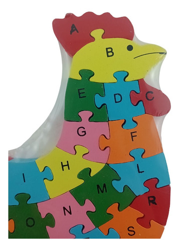 Juego De Puzzle Grande De Madera En Forma Animal