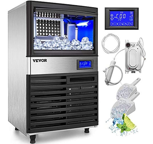 Fabricadora de hielo Vevor Commercial Ice Maker color professional refrigeration equipment 