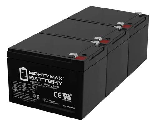 Mighty Max Battery Bateria Repuesto Para Panasonic Pack 12 V