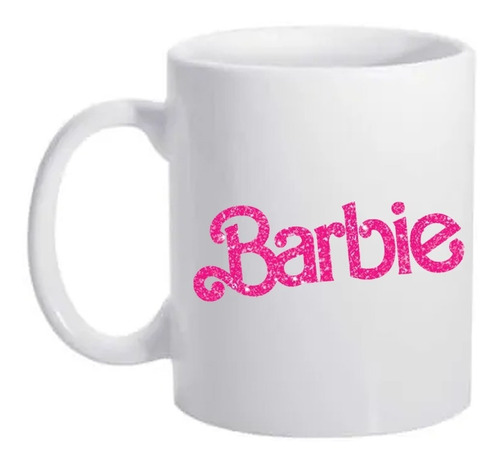 Caneca Porcelana Personalizada Filme Boneca Barbie Rosa