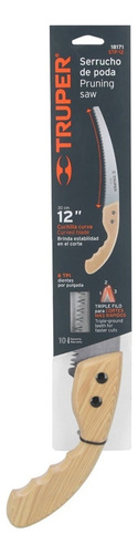 Serrucho De Poda 12 Hoja Curva 6 Dpp, Mango Madera, Truper