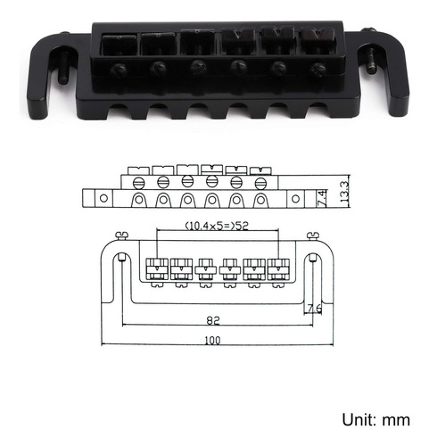 Puente Envolvente Cordal Metallor Tune-o-matic Stop Wr...