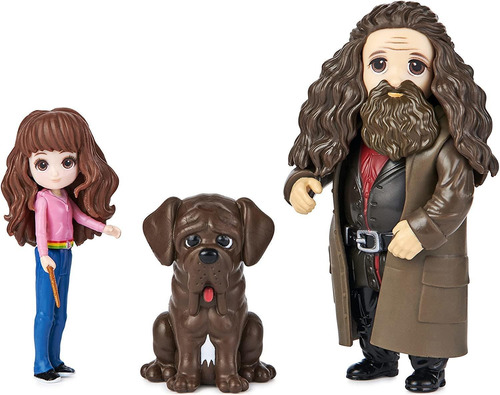 Figura De Colección Hermione Y Hagrid - Harry Potter Magia