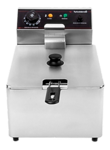 Imagen 3 de 4 de Freidora industrial Turboblender TB-FR6V1 6L acero inoxidable 220V