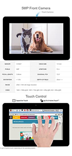 Pantalla Táctil Capacitiva Waveshare De 8 Pulgadas Compatibl