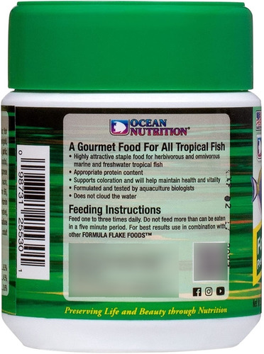 Alimento Para Peces Marinos Formula Two 34gr Ocean Nutrition