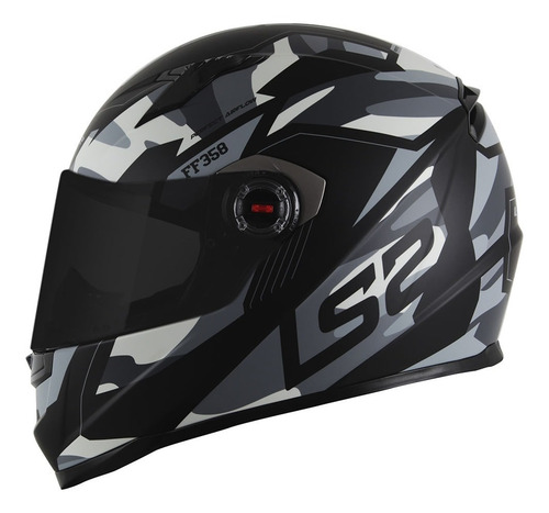 Imagem 2 de 7 de Capacete Ff358 Tank Camo Ls2 | Abs Peso ± 1.500g