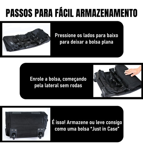 Mochila De Viagem Grande 80l Com Rodas Resistente Impermeáve