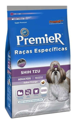 Ração Premier shih tzu adultos frango raças específicas 1 kg