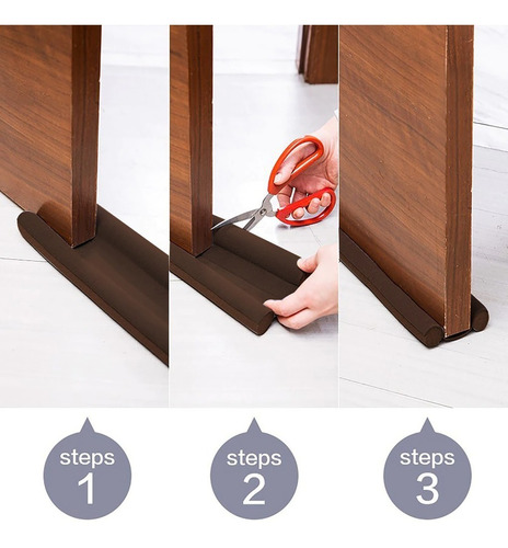 Imagen 6 de 10 de Pack 2 Aislante Puertas Y Ventanas Protector Puerta, Ventana