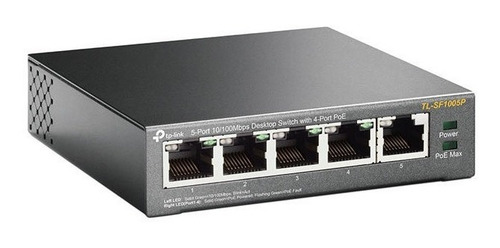 Imagen 4 de 8 de Switch Poe Tp-link Tl-sf1005lp | 4 Poe + 1 Comun 100mbps