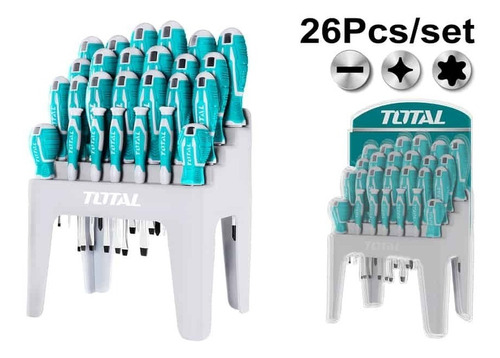 Juego De Destornilladores De 26 Piezas Marca Total Tools