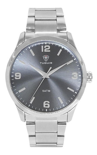 Relógio Masculino Tuguir Analógico Tg156 - Prata E Azul
