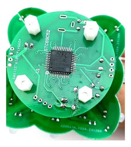 Kit De Bricolaje Led Estéreo 3d Para Árbol De Navidad, Rojo,