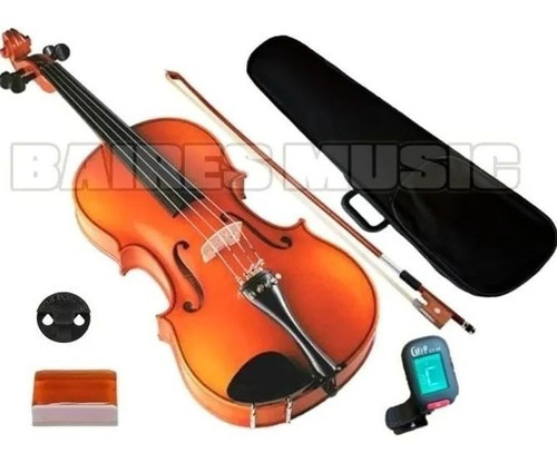 Violin Stradella Con Afinador Sordina Estuche Varias Medidas