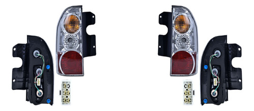 Par Calaveras Chevrolet Tracker Fondo Cromo 2005 2006 Depo