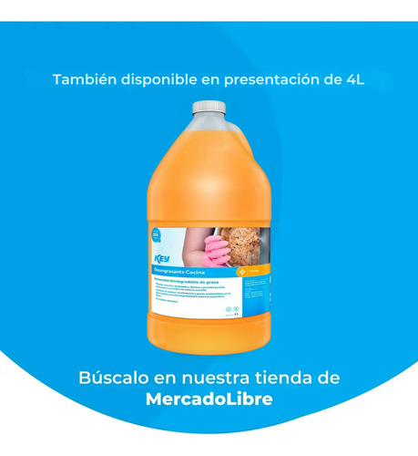 Desengrasante Líquido Para Cocina Key Biodegradable 650ml