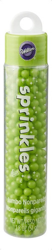 Granillo Sprinkles Wilton Color Verde, Figuras De Azúcar