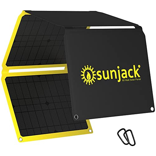 Panel Solar Portátil Plegable De 60 Vatios Certificaci...
