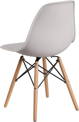 Silla De Comedor Eames Shopick, Color Blanco, 1 Unidad