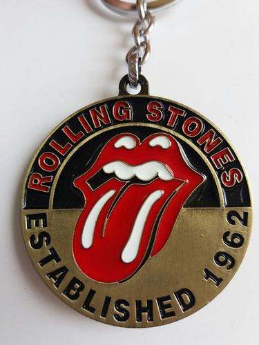 Llavero Metálico En Alto Relieve Rolling Stones Nuevo 2019