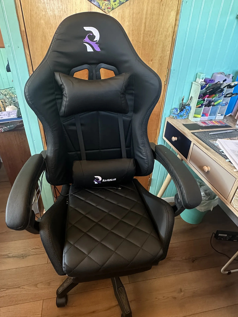 Foto real de Silla Gamer Con Luces Ragnar® Bifröst Lx900 All-black