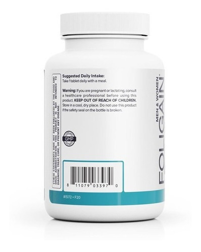 Foligain Biotina / Biotin Para Engrosamiento Del Cabello 10,000mcg Rápida Disolución Sabor A Cereza 60 Tabletas Comprimidas Vegetarianas